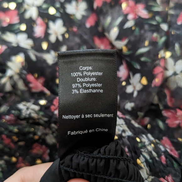 NWT ASTR Floral Print V Neck Long Sleeve Shirt Womens Size XS VARIOUS SI… - Picture 7 of 7